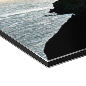 Papier d'art sur une plaque d'aluminium